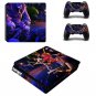 F Decal PS4 Slim Skin for PS4 Console PS4 Slim Skin Stickers + 2Pcs Controller Protective Skins