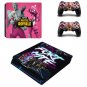 F Decal PS4 Slim Skin for PS4 Console PS4 Slim Skin Stickers + 2Pcs Controller Protective Skins