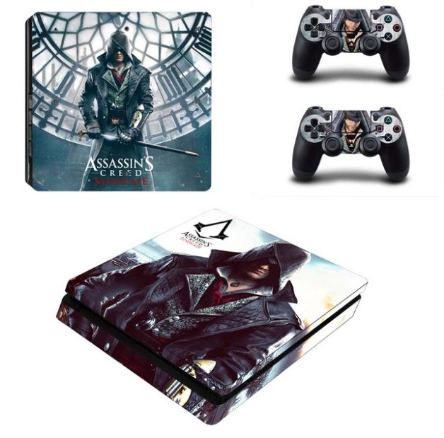 Assassins Creed Origins Vinyl Decal Skin PS4 Slim Sticker for Sony PS4 Console System+2Controller