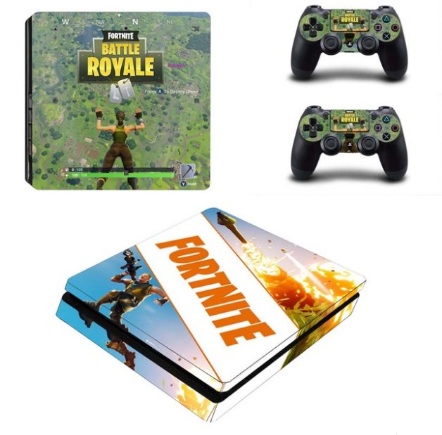 F Season 5 Decal PS4 Slim Skin Sticker for Sony PS4 Slim Console + 2Controller Skins
