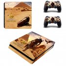 Assassins Creed Design Vinyl PS4 Slim Sticker for Sony PS4 Slim Console+2pcs Skin Decal Controller
