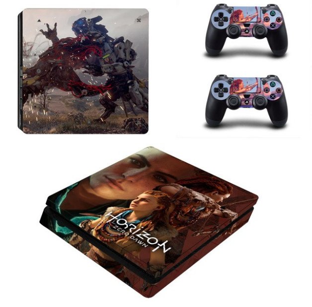 Horizon Zero Dawn Vinyl Decal Skins Kit for PS4 Slim Console Cover for PS4 Controller PS4 Slim
