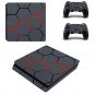 Skin For PS4 Slim Console Sticker For Sony PS4 Slim Skins + 2Pcs Controller Protective Cove