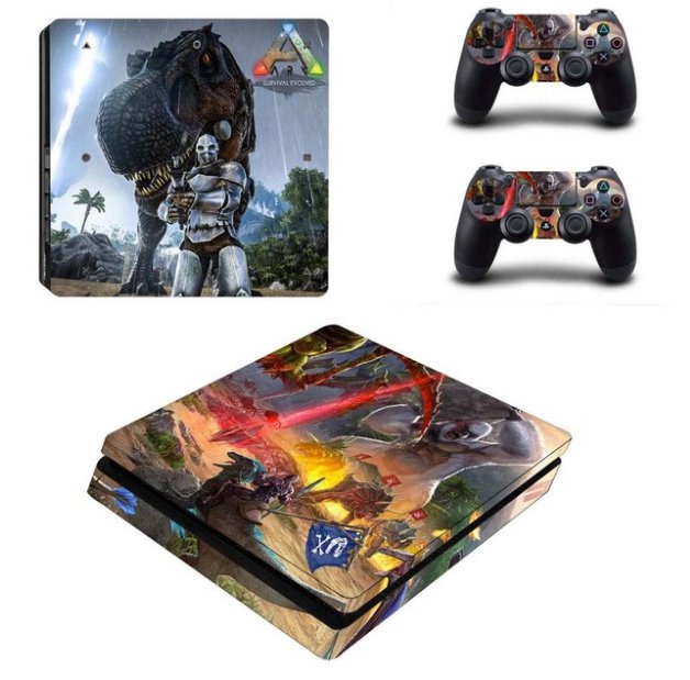 ARK:Survival Evolved PS4 Slim Skin Sticker Decal For Sony PS4 Slim Console+2Controllers PS4 Slim