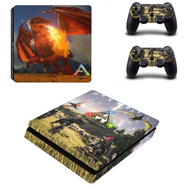 ARK:Survival Evolved PS4 Slim Skin Sticker Decal For Sony PS4 Slim Console+2Controllers PS4 Slim