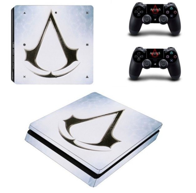 Assassins Creed Decal Skins Kit for PS4 Slim Console Cover for PS4 Controller PS4 Slim Skin Sticker