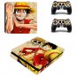 One Piece Vinyl Decal PS4 Slim Skin for PS4 Console PS4 Slim Skin Stickers+2Pcs Controller