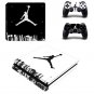 PS4 Slim Skin Sticker Air Man:Jordan Vinyl Decals Kit for PS4 Console+2 Controller Skins Full Cover