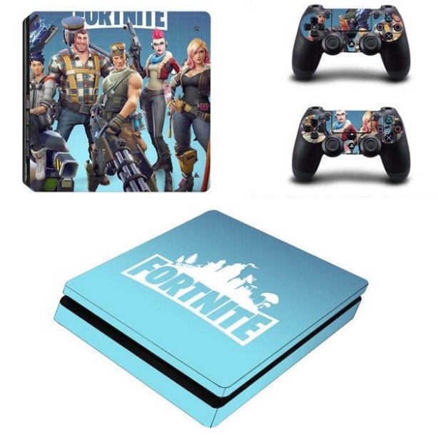 PS4 Slim Sticker Vinyl Decal Skins for Sony PS 4 Slim System Console+2Controllers Full Body Skins