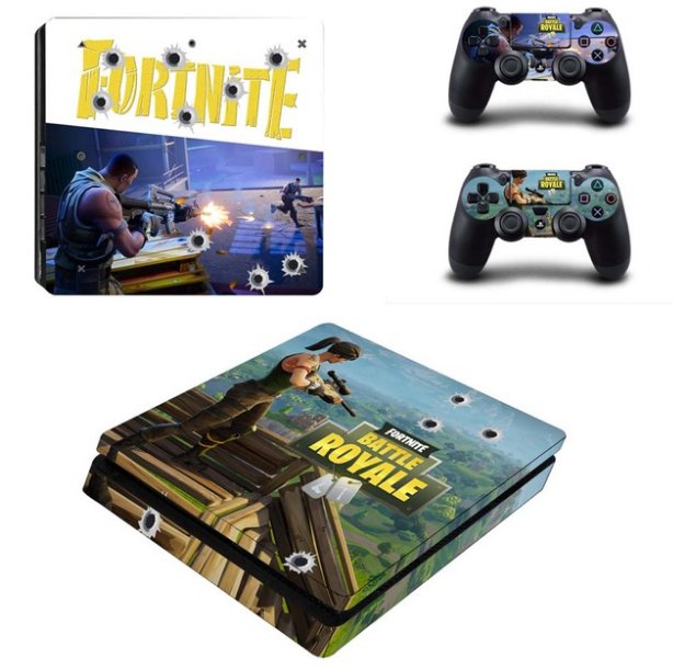 PS4 Slim Sticker Vinyl Decal Skins for Sony PS 4 Slim System Console+2Controllers Full Body Skins