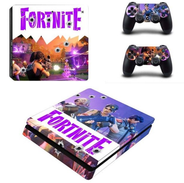 PS4 Slim Sticker Vinyl Decal Skins for Sony PS 4 Slim System Console+2Controllers Full Body Skins