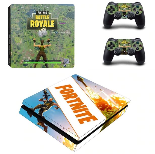 PS4 Slim Sticker Vinyl Decal Skins for Sony PS 4 Slim System Console+2Controllers Full Body Skins