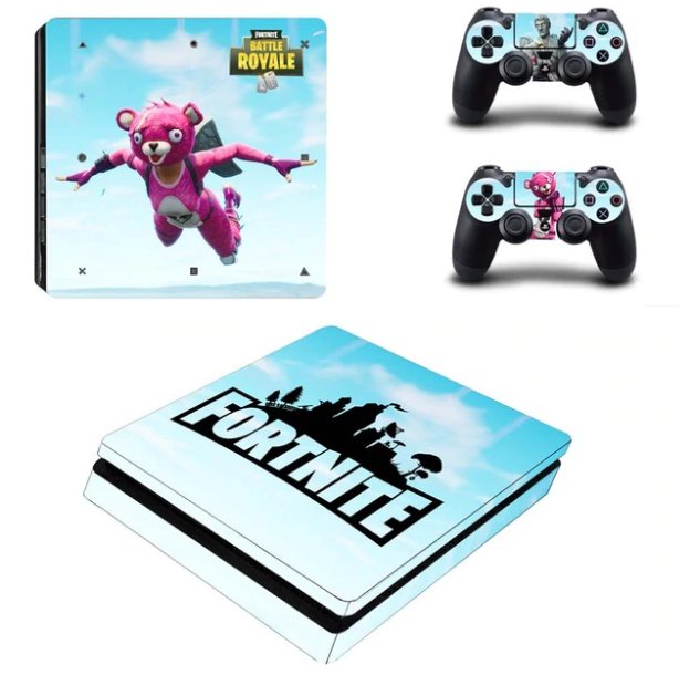 PS4 Slim Sticker Vinyl Decal Skins for Sony PS 4 Slim System Console+2Controllers Full Body Skins