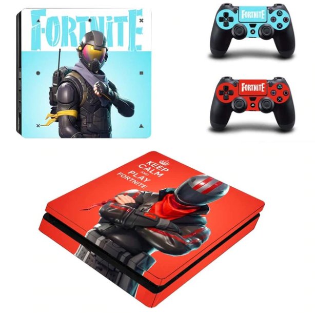 PS4 Slim Sticker Vinyl Decal Skins for Sony PS 4 Slim System Console+2Controllers Full Body Skins