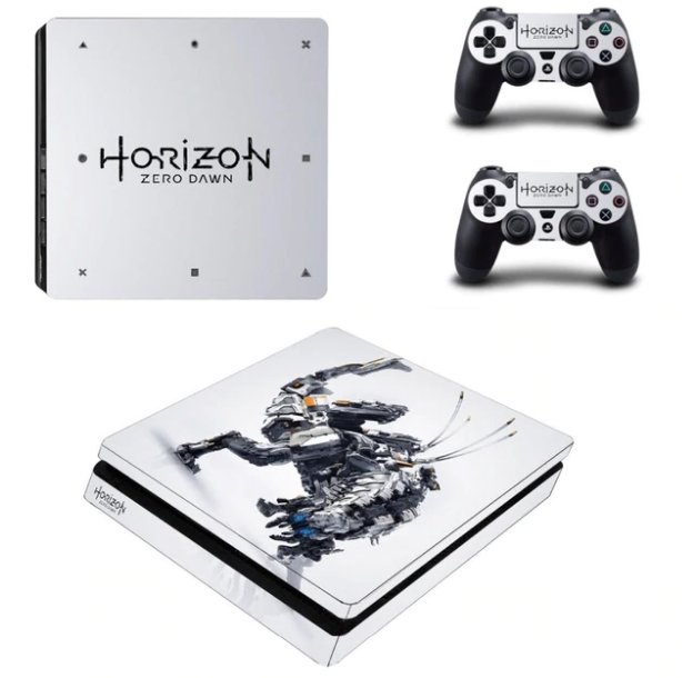 Horizon Zero Dawn PS4 Slim Sticker for PS4 Slim Console+2Controller Skins for Sony PS4 Slim Cover