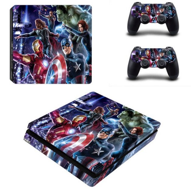 Star Wars PS4 Slim Sticker For Sony PS4 Slim Console+2 controller Skin Sticker For PS4 S Skin
