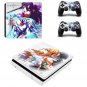 Sword Art Online Vinyl Decal Skin PS4 Slim Sticker for Sony PS4 Console System+2Controller Skins