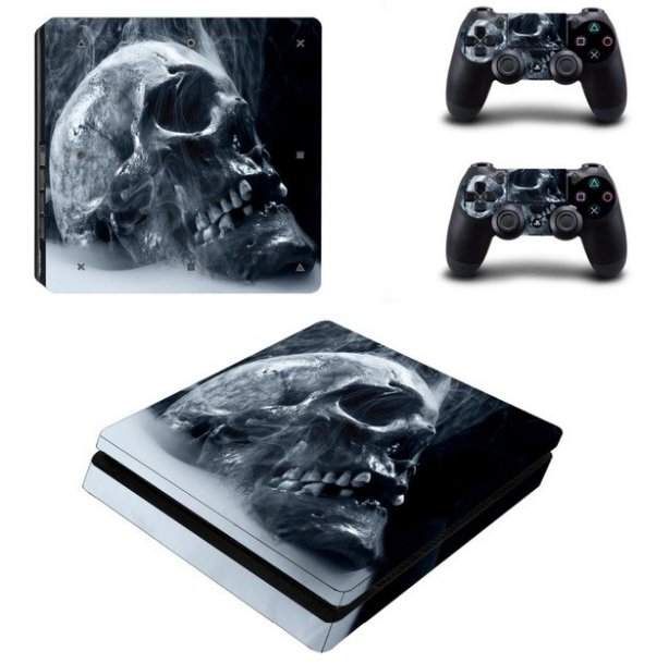 Skull Vinyl Skin Ps4 Slim Sticker For Sony Ps4 Console And 2 Controllers Ps4 Slim Stickers 9332