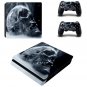 Skull Vinyl Skin PS4 Slim Sticker for Sony PS4 Console and 2 Controllers PS4 Slim Stickers