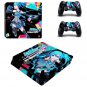 Hatsune Miku PS4 Slim Full Body Cover Skin Vinyl Decal Sticker for PS4 S Console+Controller