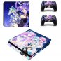 Amine Sexy Girl Vinyl Decal PS4 Slim Sticker for PS4 Slim Console+2Controller Skins