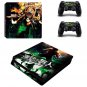 PS4 Slim Skin Sticker Decals Designed for PS4 Slim Console+2 Controller Skins - Attack on Titan