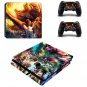 PS4 Slim Skin Sticker Decals Designed for PS4 Slim Console+2 Controller Skins - Attack on Titan