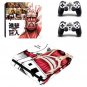 PS4 Slim Skin Sticker Decals Designed for PS4 Slim Console+2 Controller Skins - Attack on Titan
