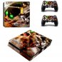 PS4 Slim Skin Sticker Decals Designed for PS4 Slim Console+2 Controller Skins - Attack on Titan