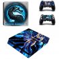 Mortal Kombat Vinyl Cover Decal PS4 Slim Skin Sticker for Sony PS4 Console+2PCS Design Stickers