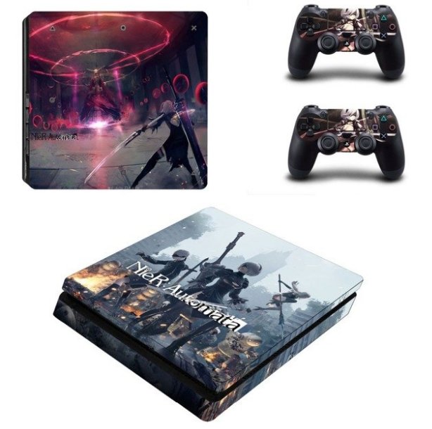 NieR: Automata Vinyl Design PS4 Slim Skin Sticker Cover Decal For PS4 Slim Console+2 Controller