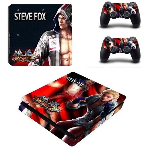 TEKKEN 7 PS4 Slim Sticker For Sony PS4 Slim Console+2 Controller Skin Sticker For PS4 S Skin
