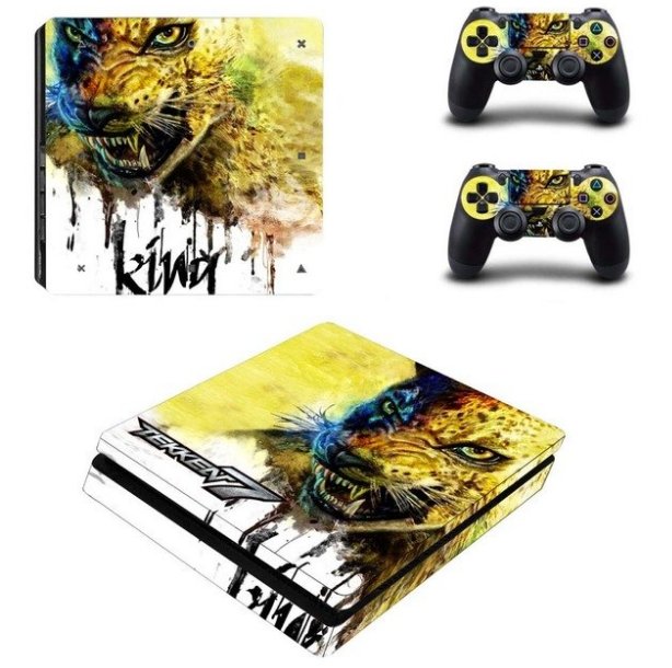 TEKKEN 7 PS4 Slim Sticker For Sony PS4 Slim Console+2 Controller Skin Sticker For PS4 S Skin