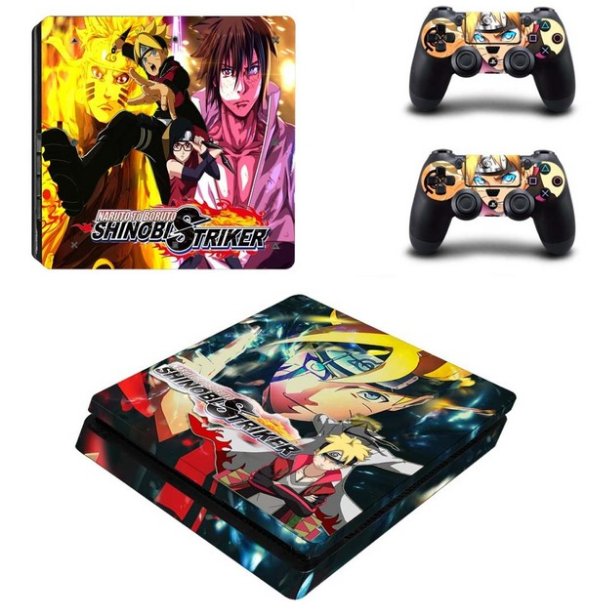 Shinob Striker Decal PS4 Slim Skin For PS4 Console PS4 Slim Skin Stickers+2Pcs Controller Protective