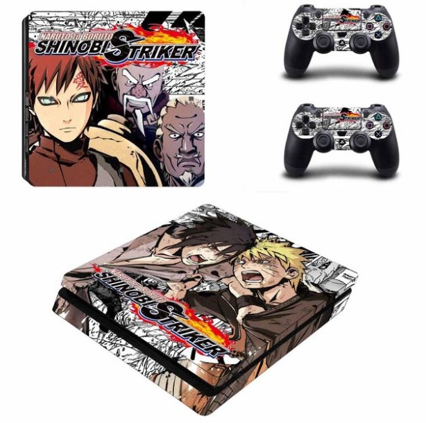 Shinob Striker Decal PS4 Slim Skin For PS4 Console PS4 Slim Skin Stickers+2Pcs Controller Protective