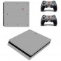PS4 Slim Skin+Controller Sticker Full Body Gray Vinyl Decal for PS4 Slim Console+Controllers