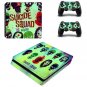 Suicide Squad Vinyl Decal PS4 Slim Skin for PS4 Console PS4 Slim Skin Stickers+2Pcs Controller