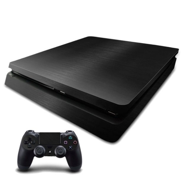 Black Vinyl Design PS4 Slim Skin Sticker Cover Decal For PS4 Slim Console And 2 Controller Skins