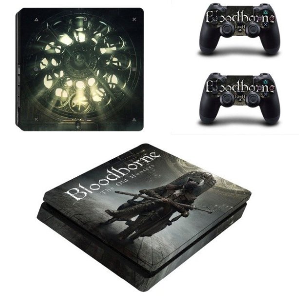Bloodborne Vinyl Decal Skin PS4 Slim Skin Sticker for Sony PS4 Console System+2Controller Stickers