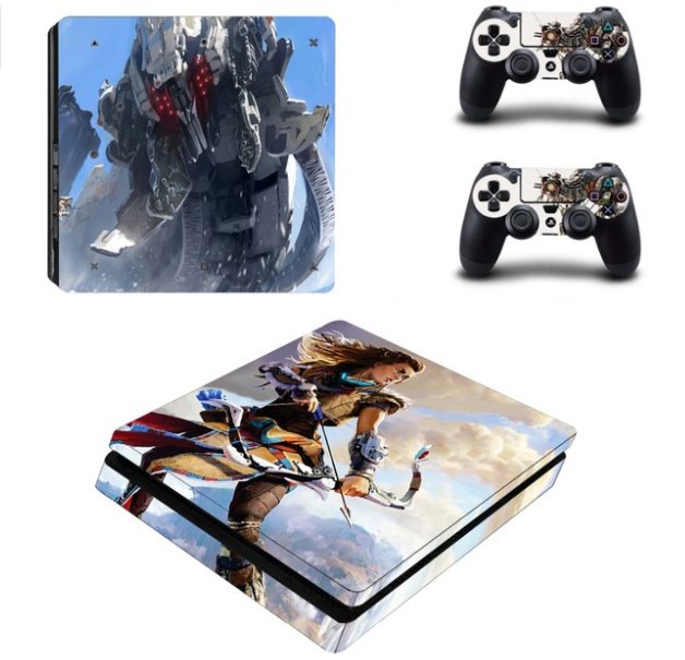GUNDAM PS4 Slim Skin Sticker For PS4 Slim Console+Controller Vinyl Skin For PS4 Silm Console