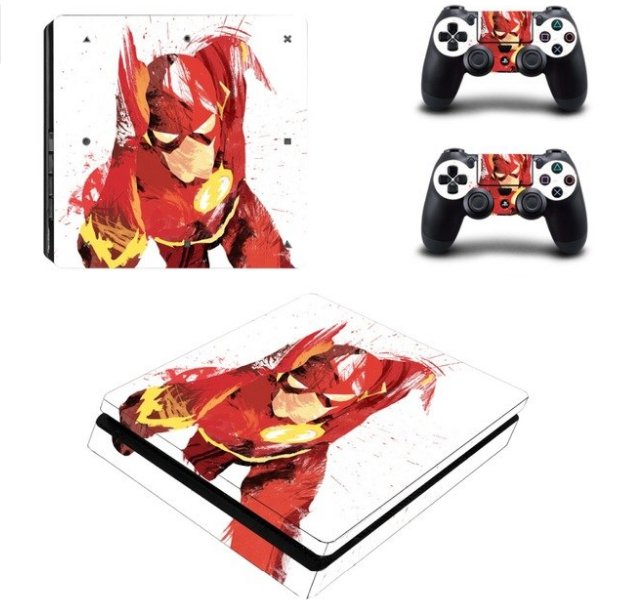 Batman Amine Design Skin Full Cover PS4 Slim Sticker for Sony PS4 Console System+2Controller Vinyl