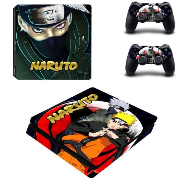 Nartuo PS4 Slim Sticker Vinyl Decal PS4 S Cover Skin Warp for Sony PS4 Slim Console &2Controller
