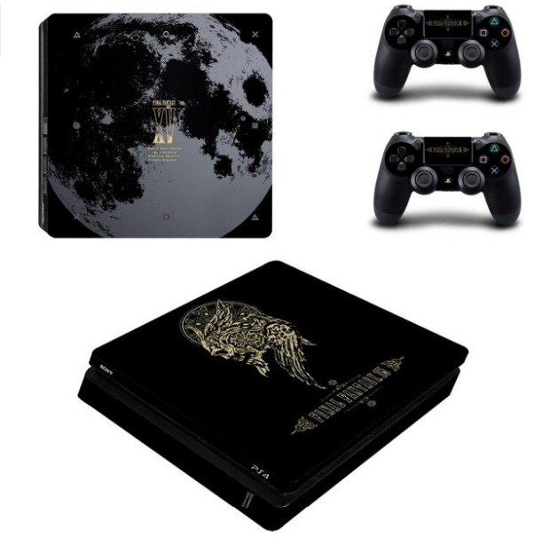 Final Fantasy Decal Skin PS4 Slim Console+Controller Decals Sticker Kit for Sony PS4 Slim Full Body