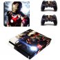 PS4 Slim Skin Sticker Iron Man Vinyl Decals Slim Console+Controller Stickers for PS4 Controllers