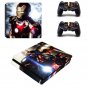 Iron Man PS4 Slim Sticker For Sony PS4 Slim Console+2 controller Skin Sticker For PS4 S Skin