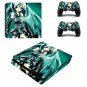 Amine Girl Decal Warp for PS4 Slim Cover for Playstaion 4 Console PS4 Slim Skin Stickers