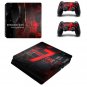 Resident Evil 7 PS4 Slim Sticker Vinyl Decal Skins Kit for Sony PS4 Slim Console and 2 Controller