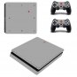 Gray Style Vinyl Cover Decal PS4 Slim Skin Sticker for Sony PS4 Console+2PCS Design Stickers