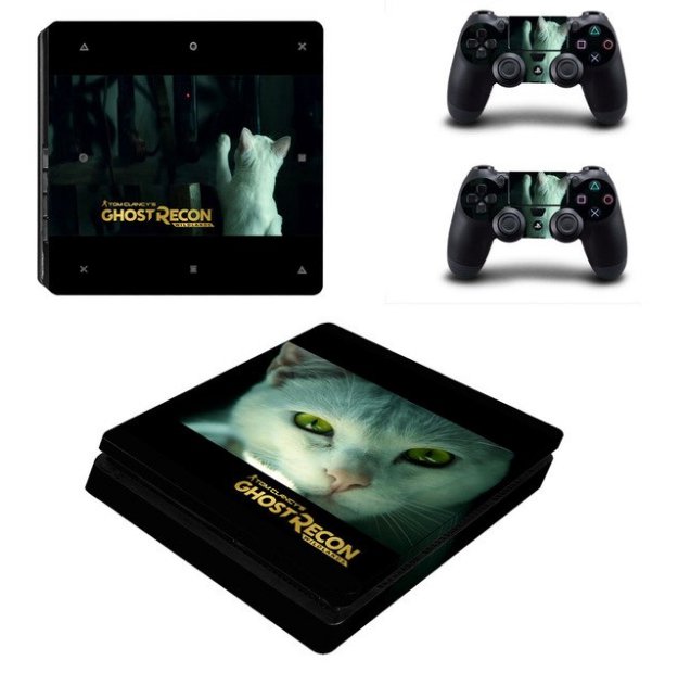 Tom Clancy Vinyl Decal for PS4 Slim Console Cover for PS4 Controller PS4 Slim Skin Sticker