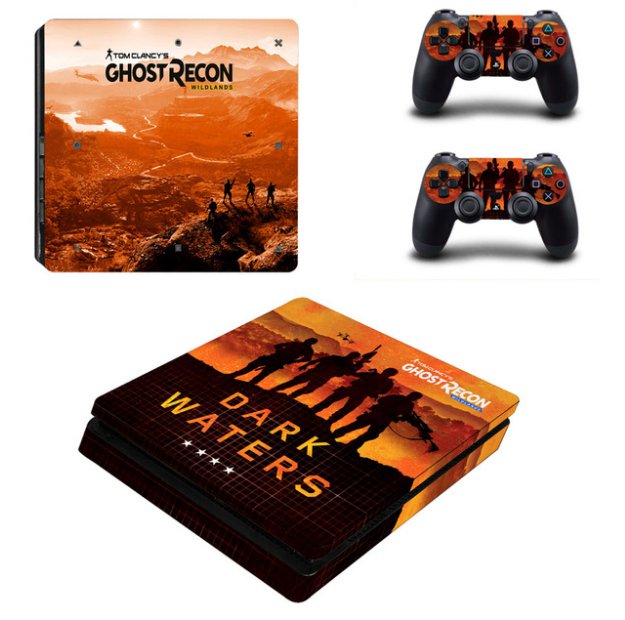 Tom Clancy Vinyl Decal for PS4 Slim Console Cover for PS4 Controller PS4 Slim Skin Sticker